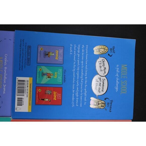 Terri Libenson Lot Of 4 Books Positive Izzy Invisible Emmie Just Jaime Becoming - Picture 6 of 13